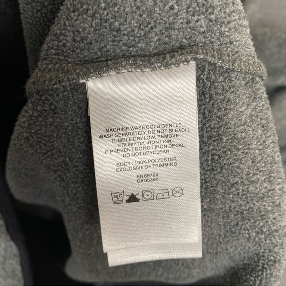 Columbia Sweater Men's Medium 1/4‎ Zip Grey Knit Fleece Chest Pocket - Picture 9 of 9